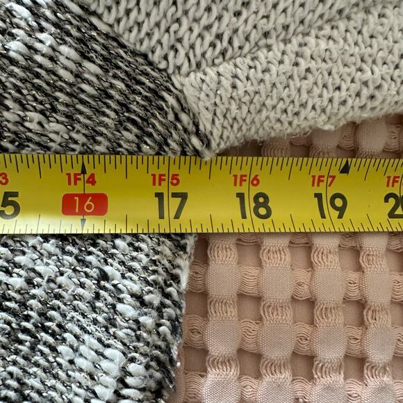 Anthropologie Cartonnier Two Tone Gray Tweed Cardigan Size XS Academia Preppy - Picture 9 of 10